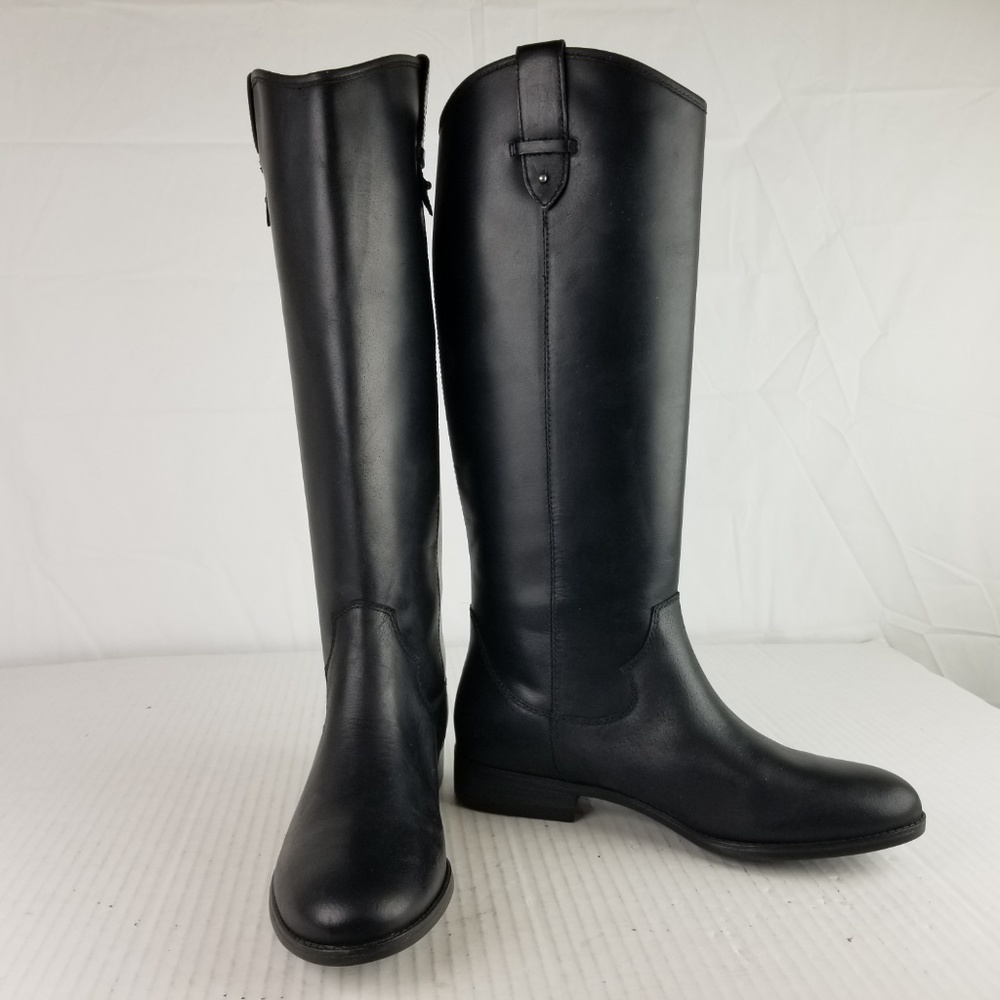 NIB Frye Sz 8 Black Leather Tall Boots $160 - Picture 3 of 8